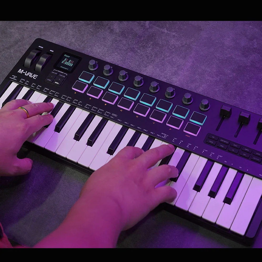 M-VAVE SMK-37 PRO 37-Key Porta - Midi Controller Pad recension och pris