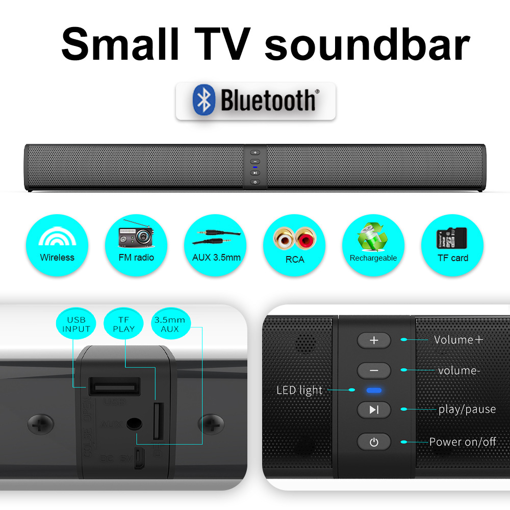 Detachable Soundbar Bluetooth  - Audio Music Spotify recension och pris