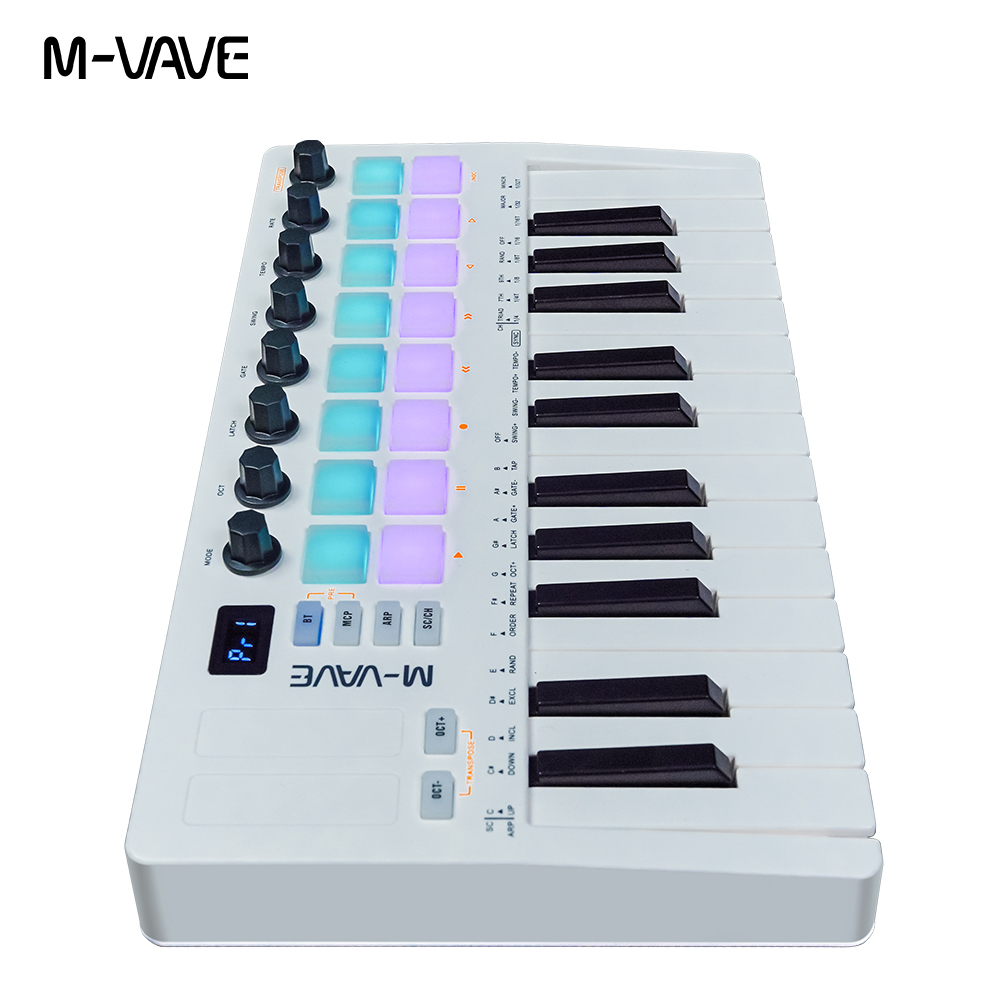M-VAVE SMK-25 II 25 Key Blueto - Midi Controller Pad recension och pris