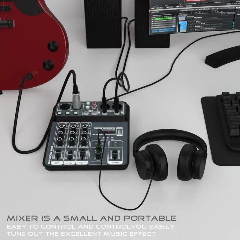 4-Channel Pro Audio Mixing Con - Audio Music Dj recension och pris