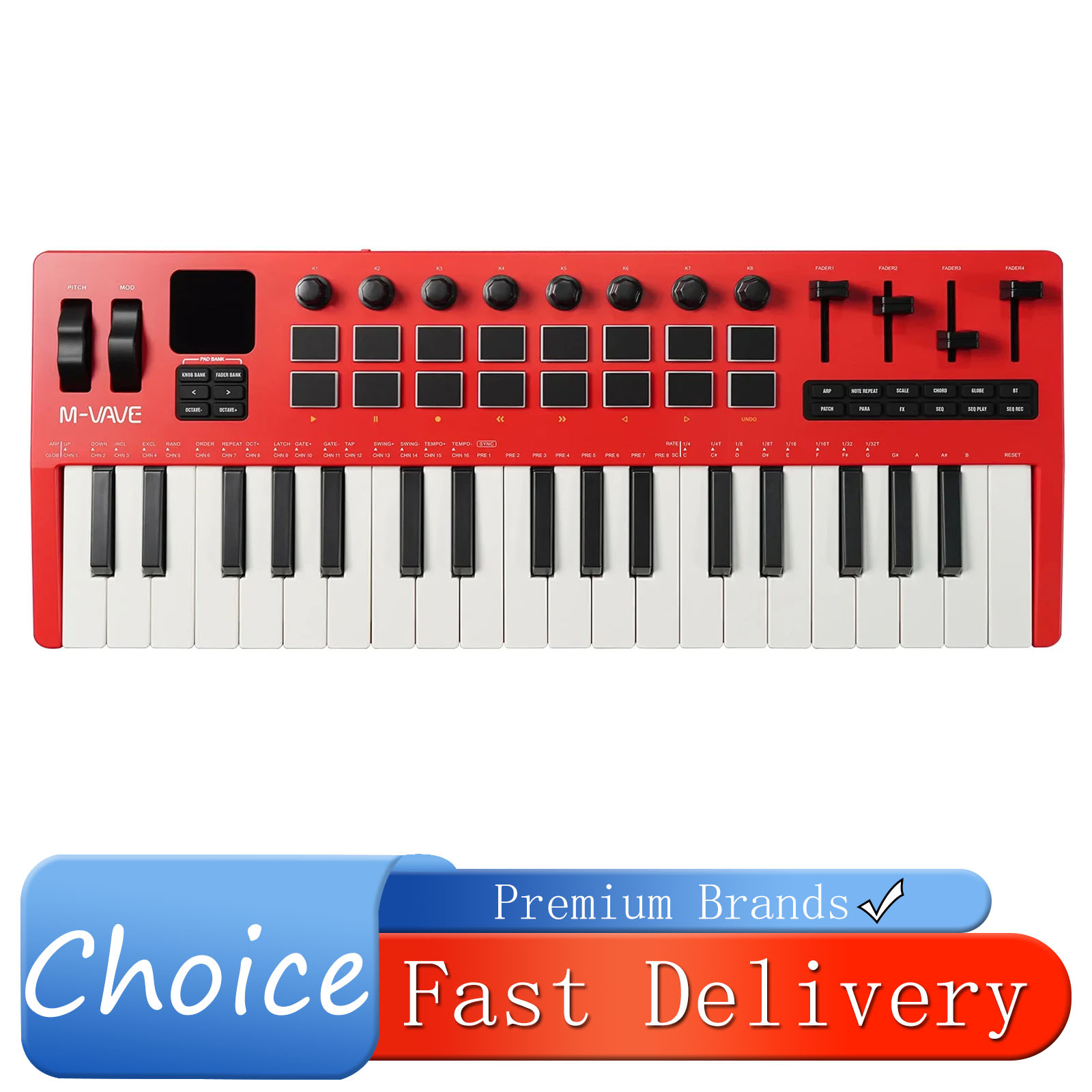 M-VAVE SMK-37 Pro 37-Key MIDI  - Midi Controller Pad recension och pris