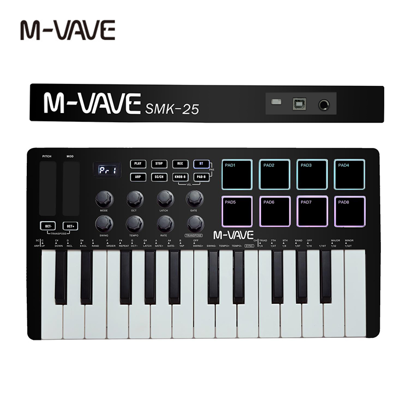M-VAVE SMK-25 II MIDI Controll - Midi Controller Pad recension och pris