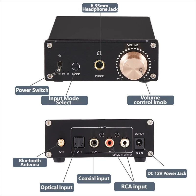 YJCO A938 DAC Hifi Headphone A - Headphone Amplifier Dac recension och pris