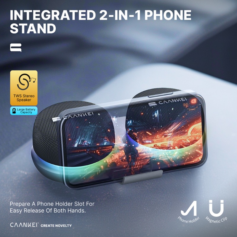 Magnetic Bluetooth Speaker wit - Audio Music Spotify recension och pris