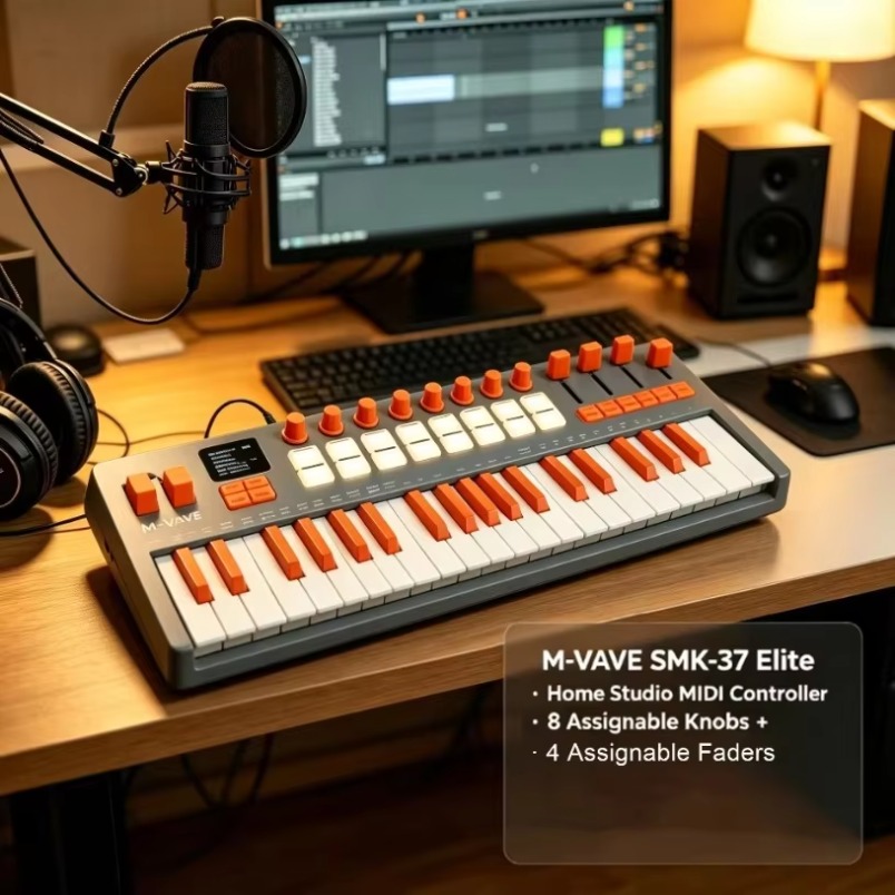 M-VAVE SMK-37 Elite MIDI Keybo - Midi Controller Pad recension och pris