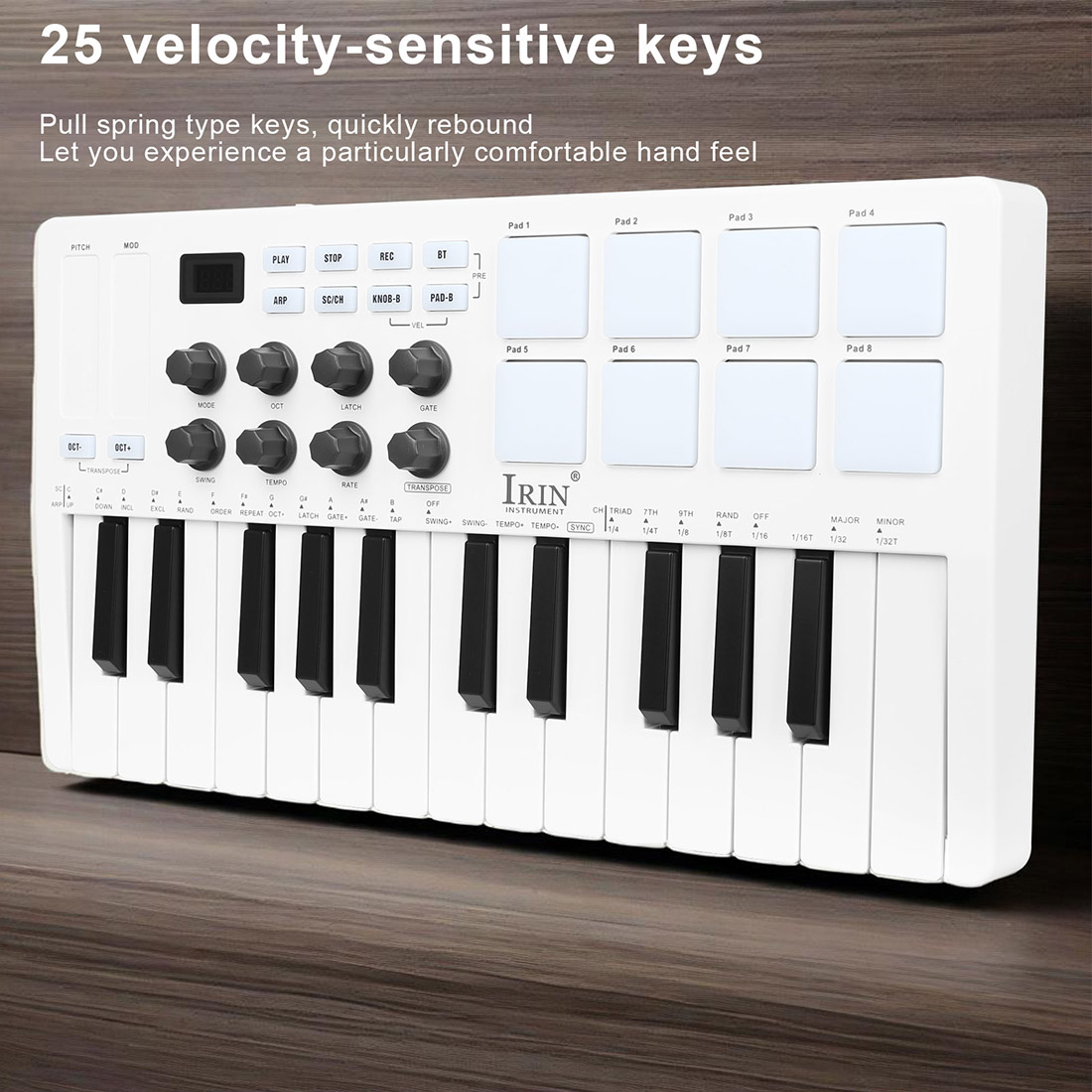 SMK-25  Portable Keyboard MIDI - Midi Controller Pad recension och pris